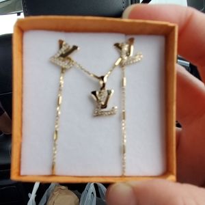 14k Loui Vuitton Jewelry Set